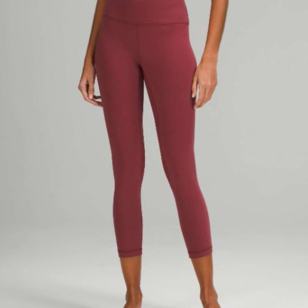 Lululemon Align High-Rise Crop 23" Mulled Wine (MLWI) size 12 EUC